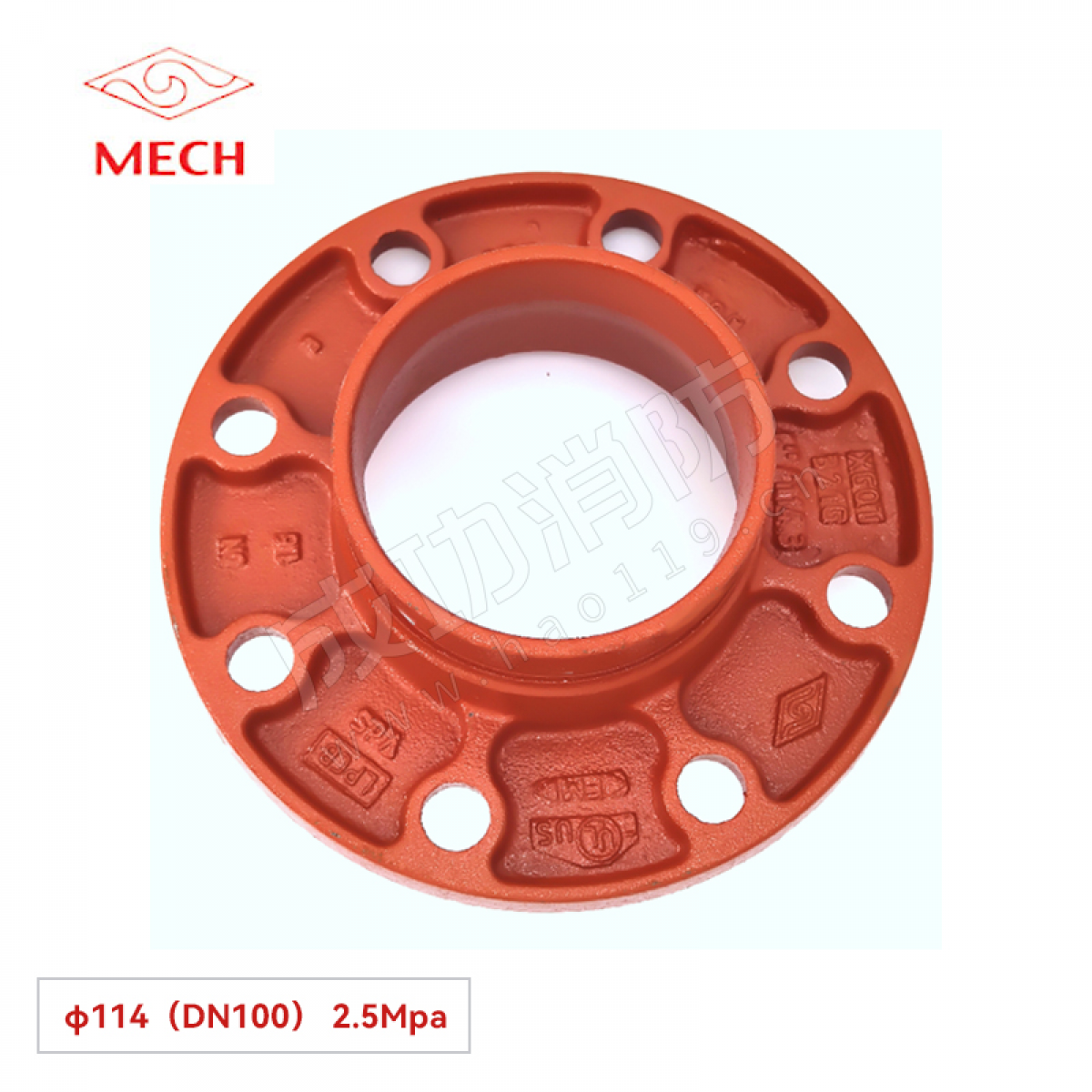 迈克 转换法兰(2.5Mpa) φ114（DN100）